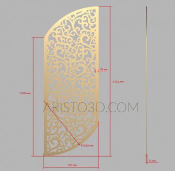 Vertical panel (PV_0489) 3D model for CNC machine